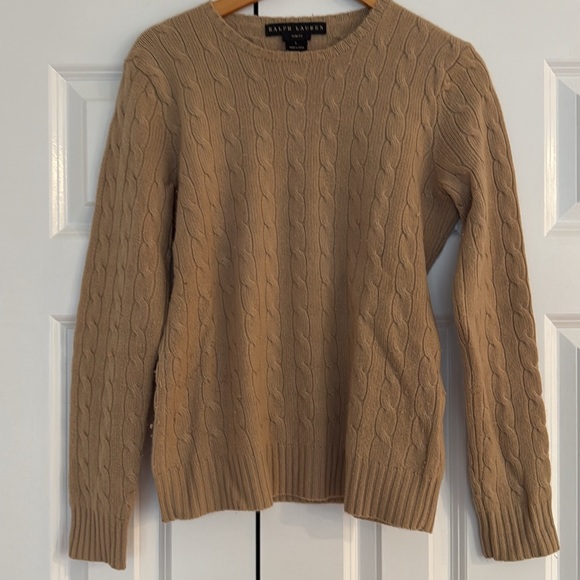 Ralph Lauren Slim Fit crew neck Cashmere Sweater Size L - Picture 3 of 4